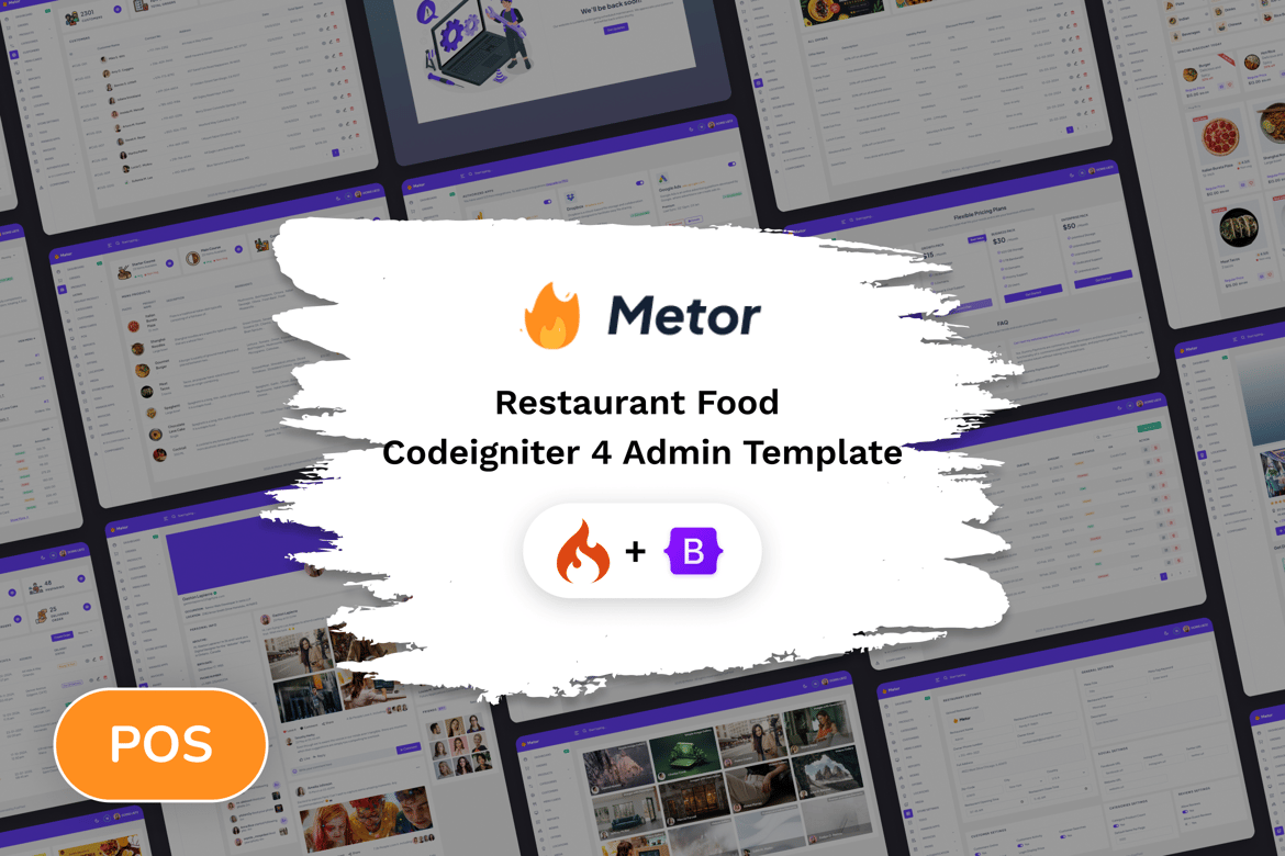 Template Website Restoran Metor-Codeigniter 4 yang Modern dan Responsif