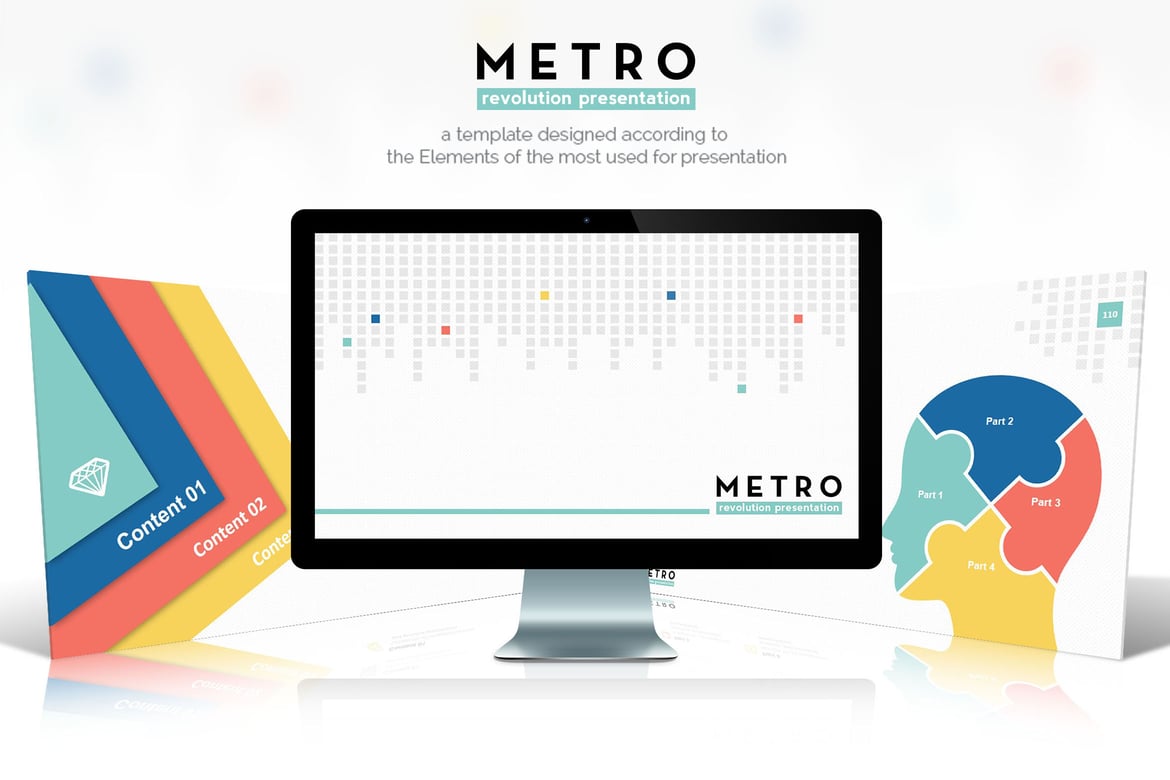 Template PowerPoint Metro: Solusi Kreatif untuk Presentasi Anda