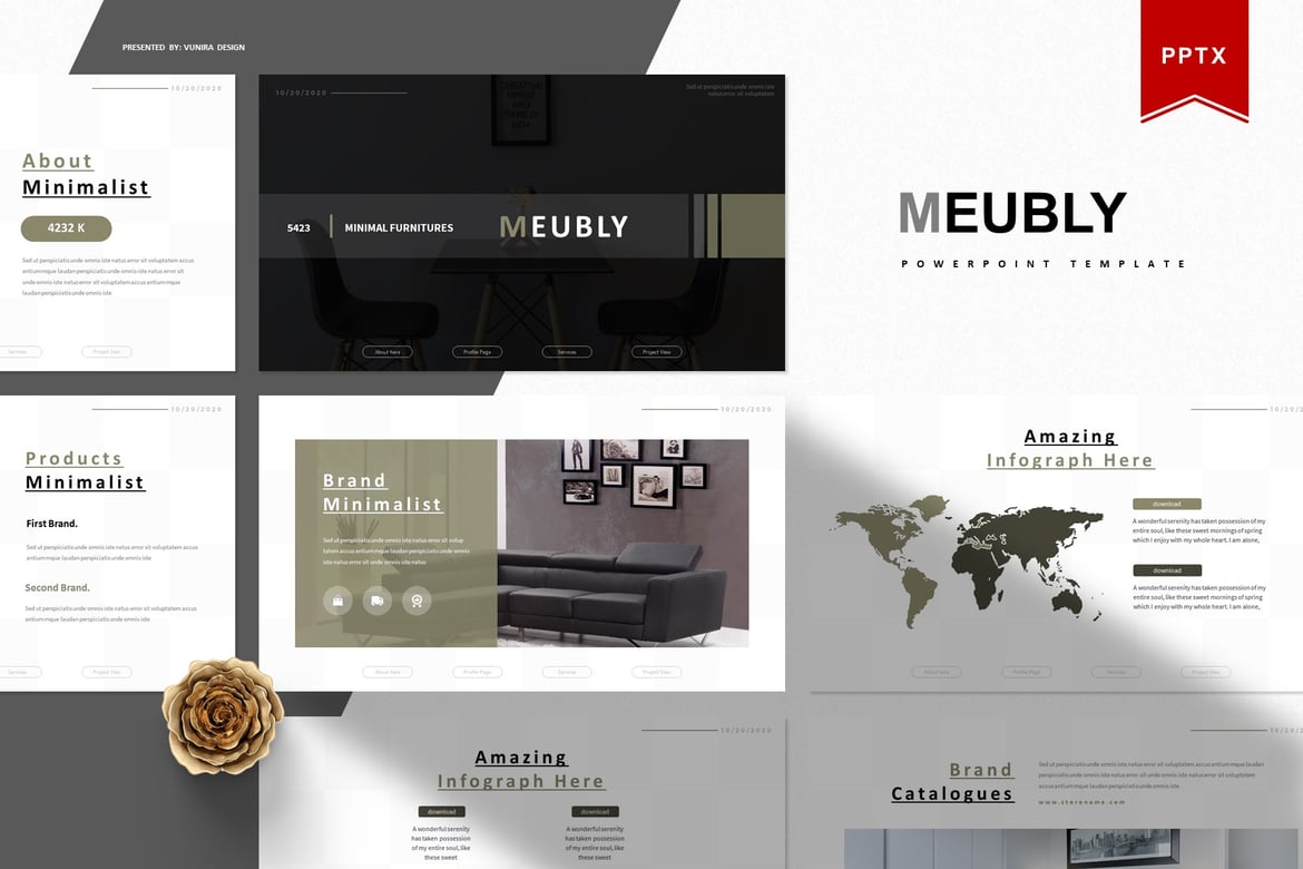 Meubly | Template Presentasi Powerpoint Menarik dan Fungsional