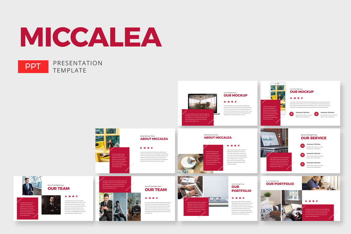 Template PowerPoint Miccalea - Desain Kreatif untuk Presentasi Sukses