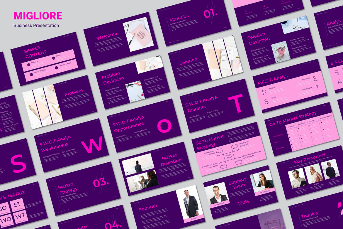 Template PowerPoint Bisnis Terbaik untuk Presentasi Profesional
