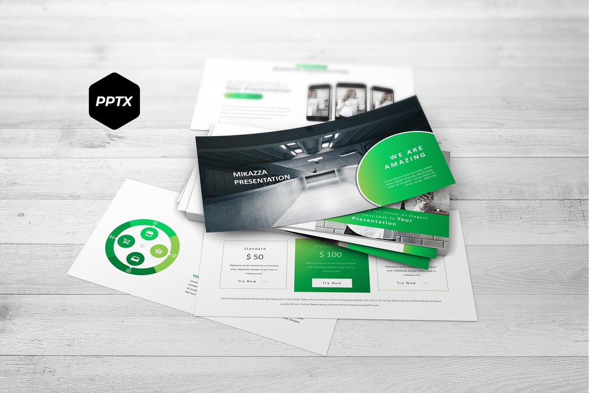 Mikazza - Template Powerpoint Profesional untuk Presentasi Menarik