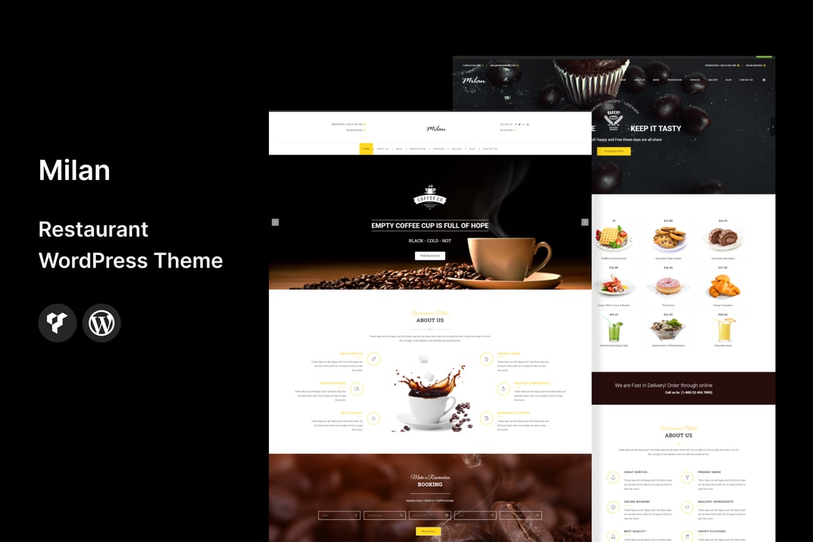Tema WordPress Milan: Solusi Terbaik untuk Restaurant Anda