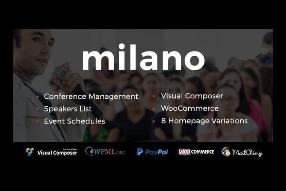 Milano: Tema WordPress untuk Event dan Konferensi yang Modern dan Responsif