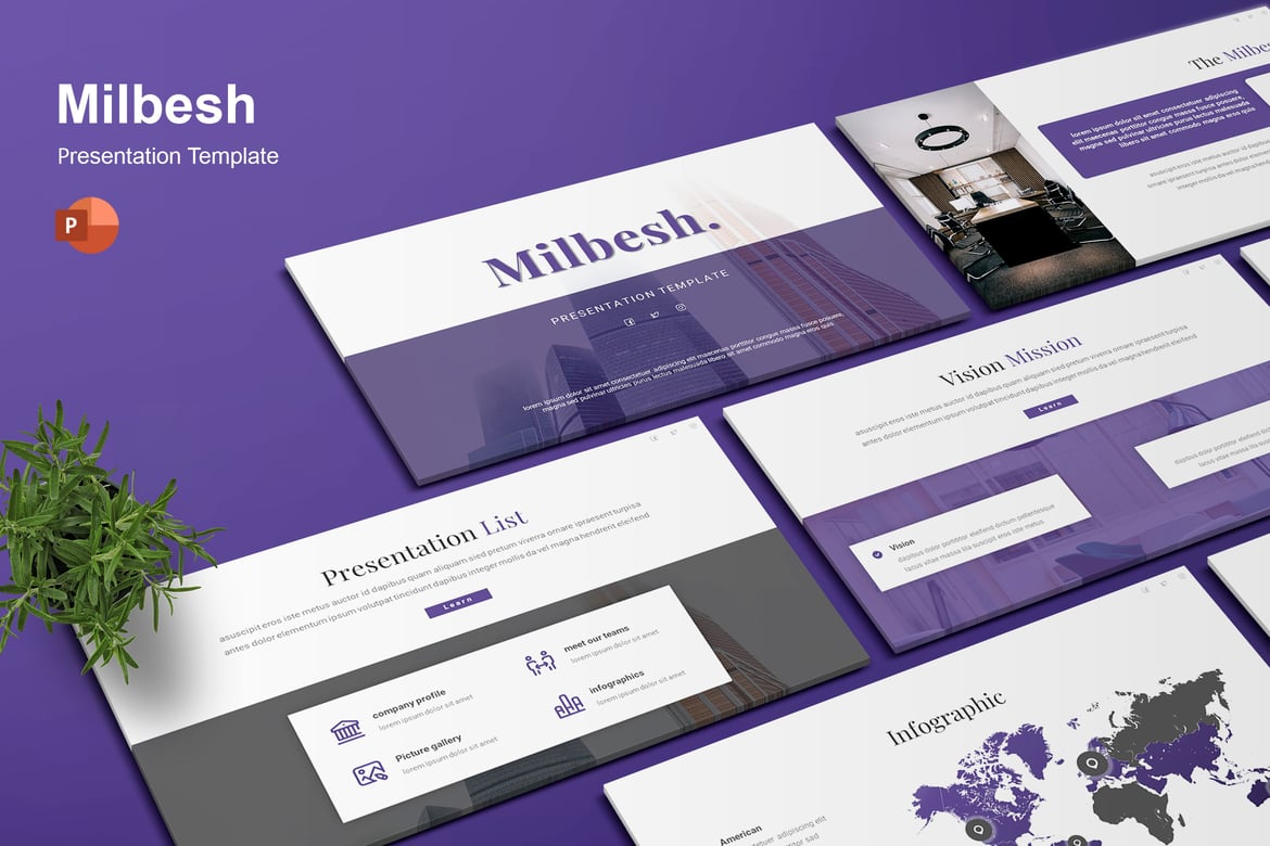 Milbesh - Template Presentasi PowerPoint Menarik dan Profesional