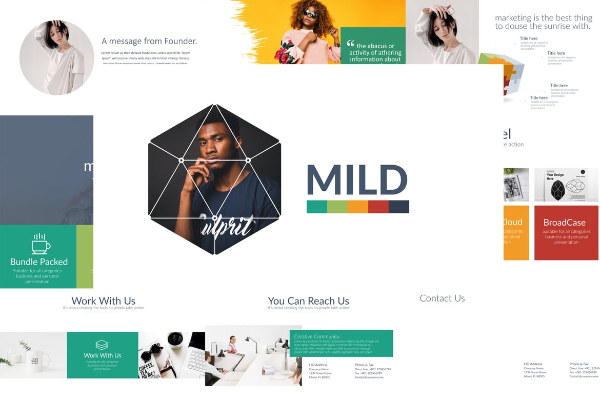 Template PowerPoint MILD - Kreatif dan Multifungsi untuk Presentasi Anda