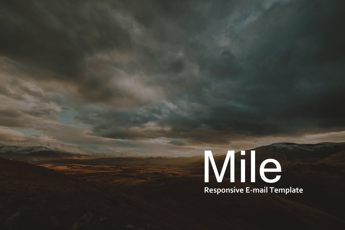Mile - Template E-mail Responsif yang Menarik