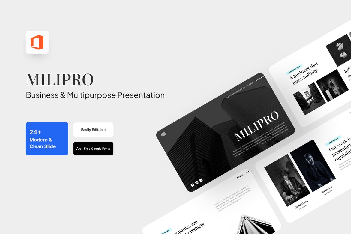 Template PowerPoint Milipro - Solusi Presentasi Bisnis dan Serba Guna