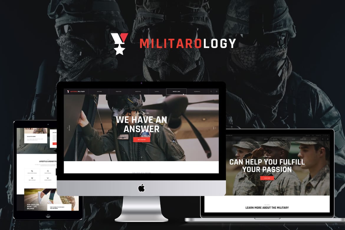 Tema WordPress Militer yang Responsif dan Modern