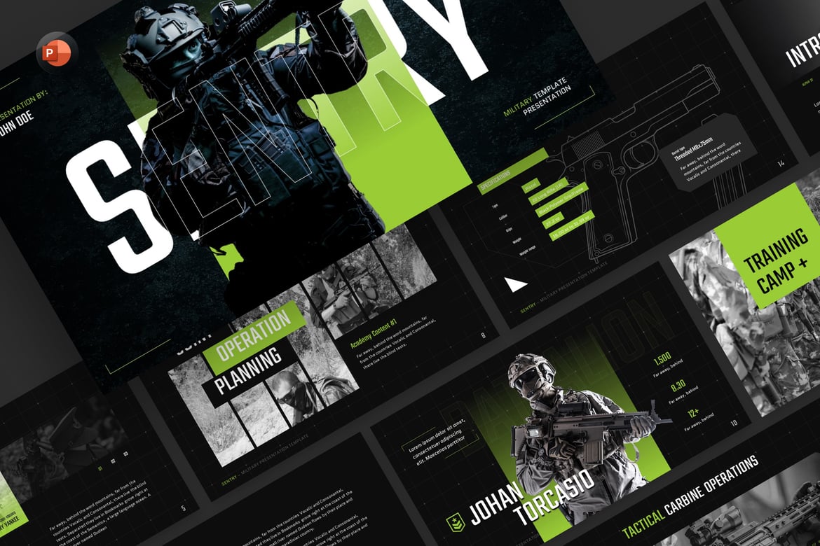 Template PowerPoint Militer yang Menarik dan Profesional