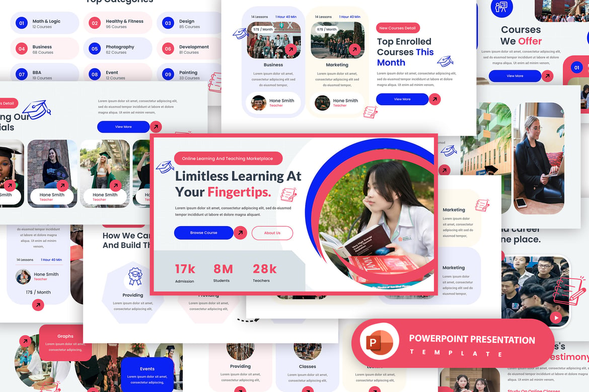 Template PowerPoint Presentasi Pendidikan Sejuta Manfaat