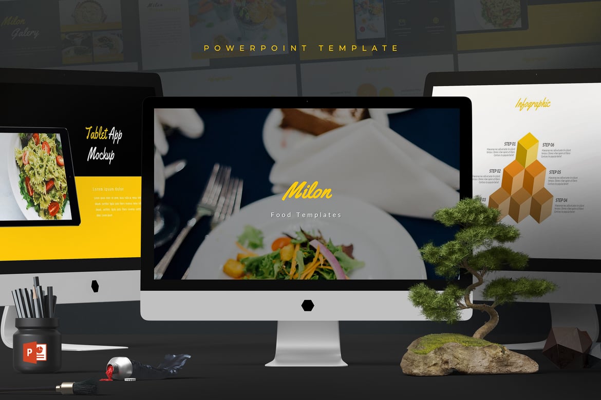 Milon - Template PowerPoint Serbaguna yang Menarik