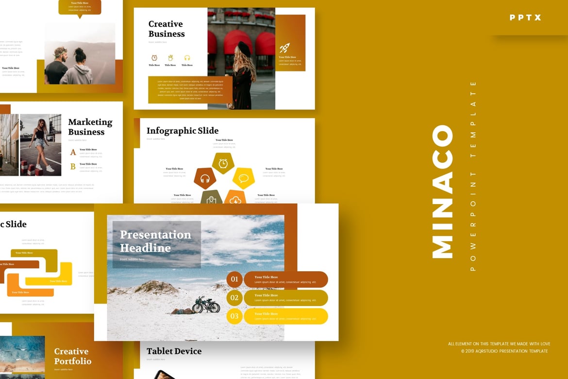 Minaco - Template PowerPoint Profesional dan Menarik