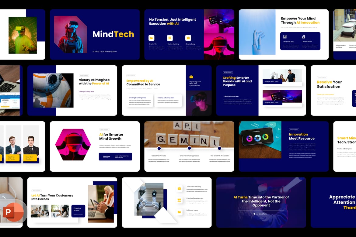 Template Presentasi Powerpoint Teknologi Modern