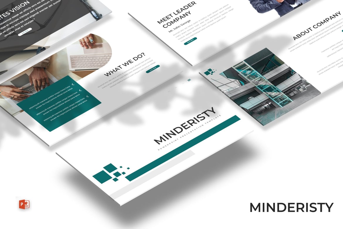 Template Powerpoint Minderisty - Solusi Presentasi Profesional Anda