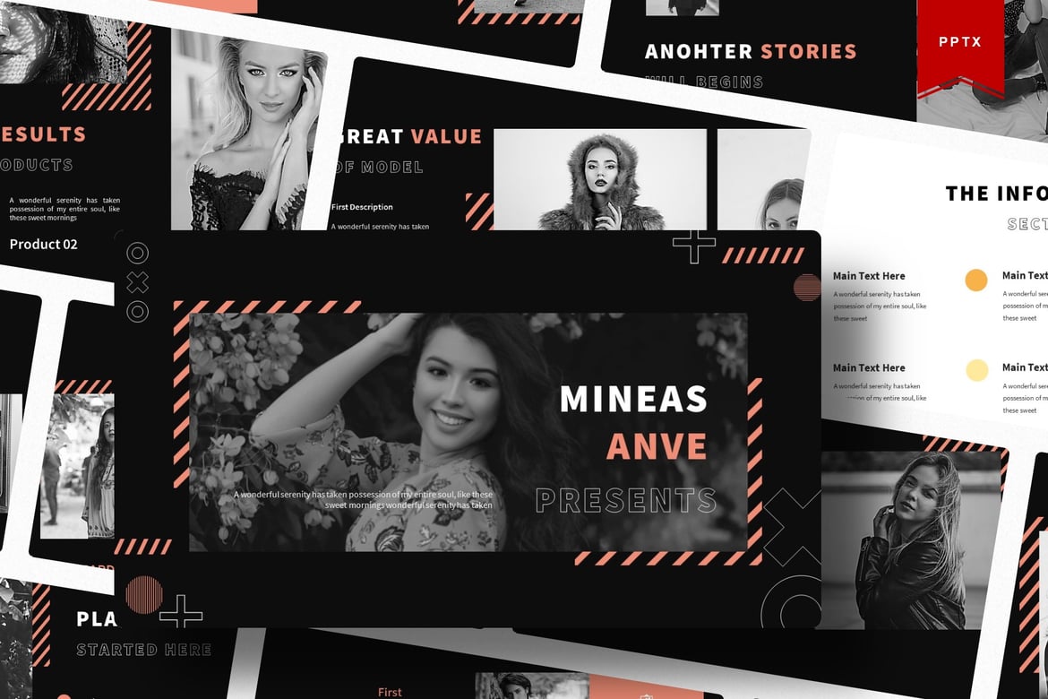 Template Presentasi Powerpoint Mineas Anve yang Menarik dan Profesional