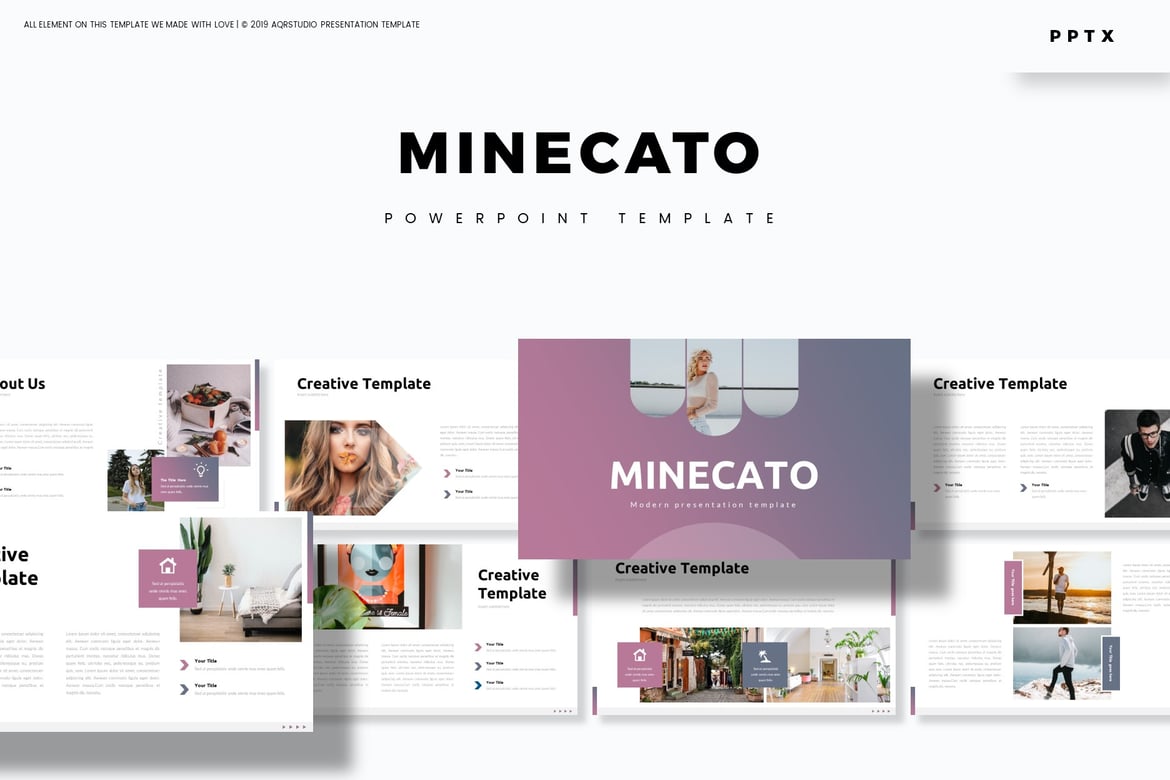 Minecato - Template PowerPoint Serbaguna yang Menarik
