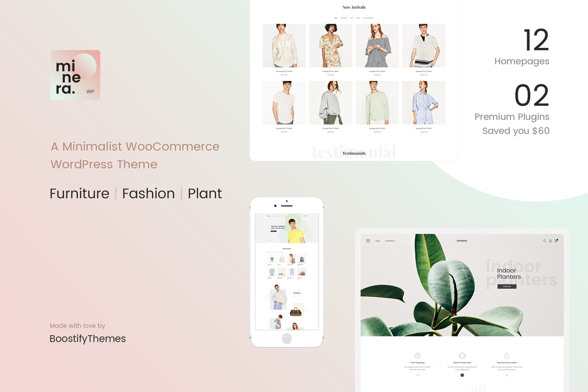 Minera - Tema WordPress WooCommerce Minimalis yang Memikat