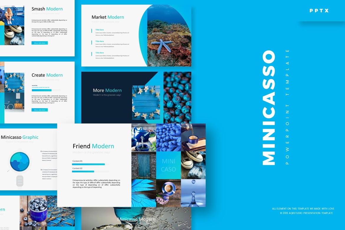 Minicasso - Template Powerpoint Menarik dan Serbaguna