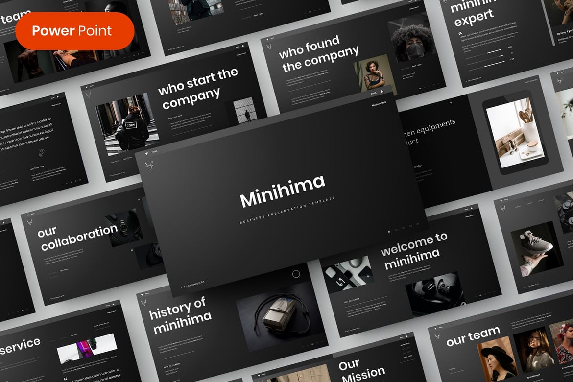 Minihima – Template PowerPoint Bisnis yang Menarik