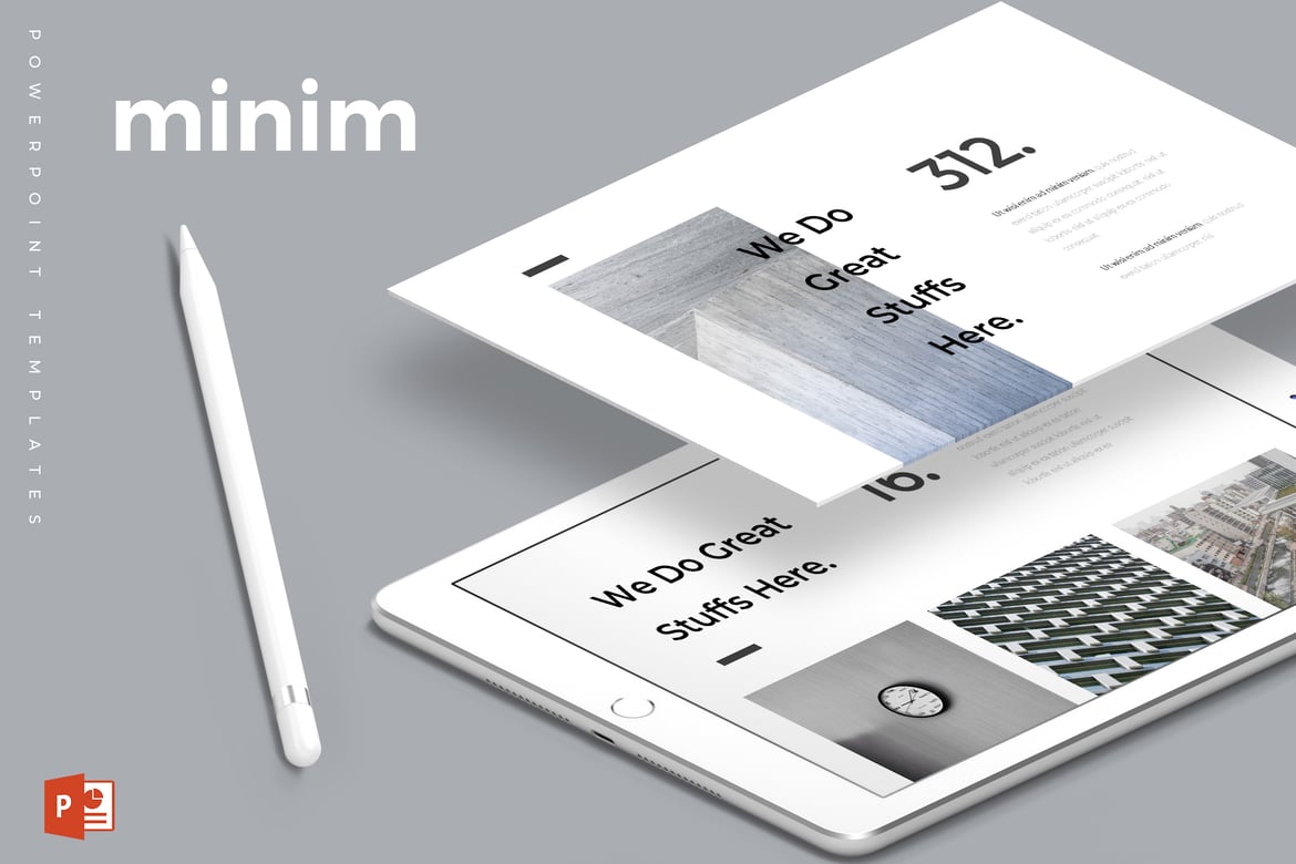 Minim - Template PowerPoint Serbaguna yang Menarik