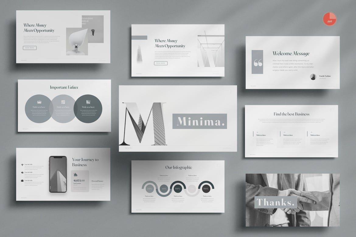 Minima - Template Presentasi PowerPoint Minimalis yang Menawan