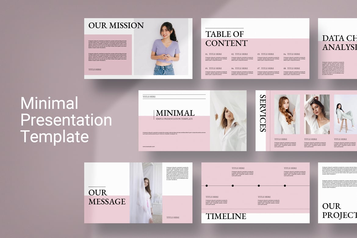 Template PowerPoint Minimalis dan Bersih untuk Presentasi Modern