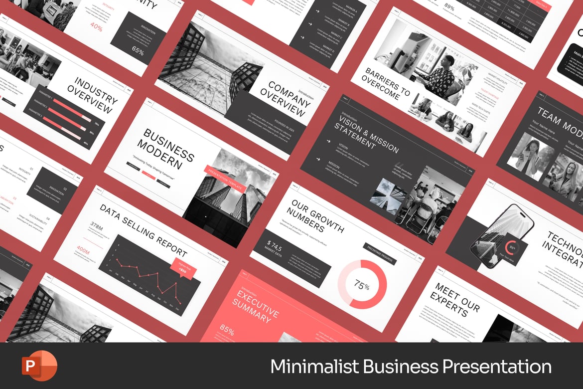 Template Presentasi PowerPoint Minimalis & Modern