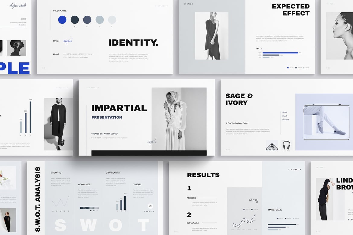 Template Presentasi PowerPoint Minimalis yang Kreatif