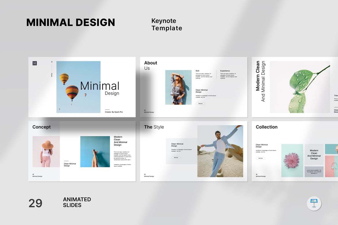 Template PowerPoint Desain Minimalis Modern