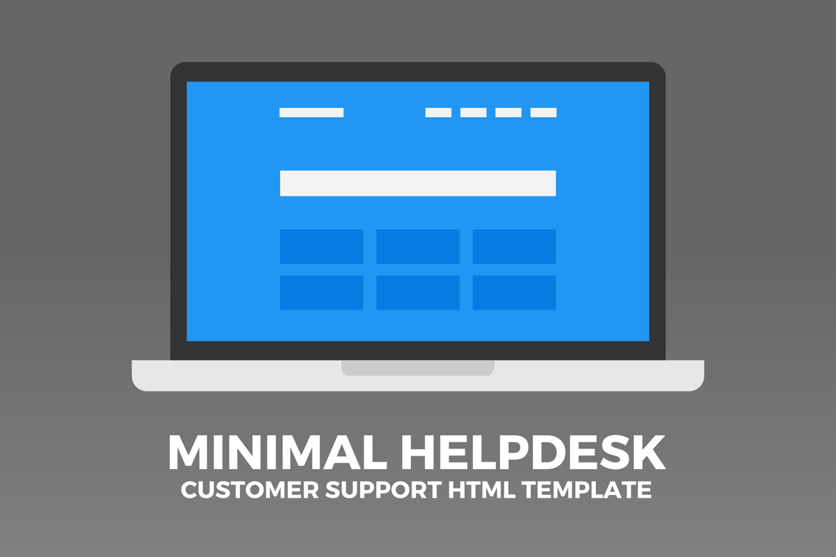 Template Web Dukungan Pelanggan Minimalis