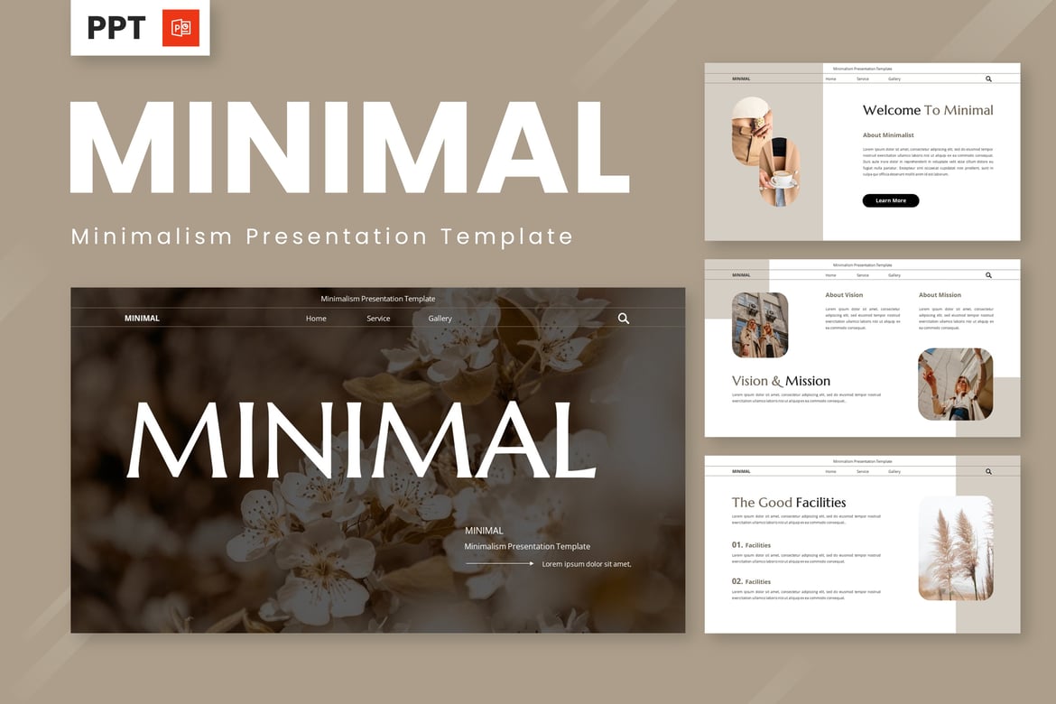 Template Powerpoint Minimalis - Desain Elegan dan Fungsional