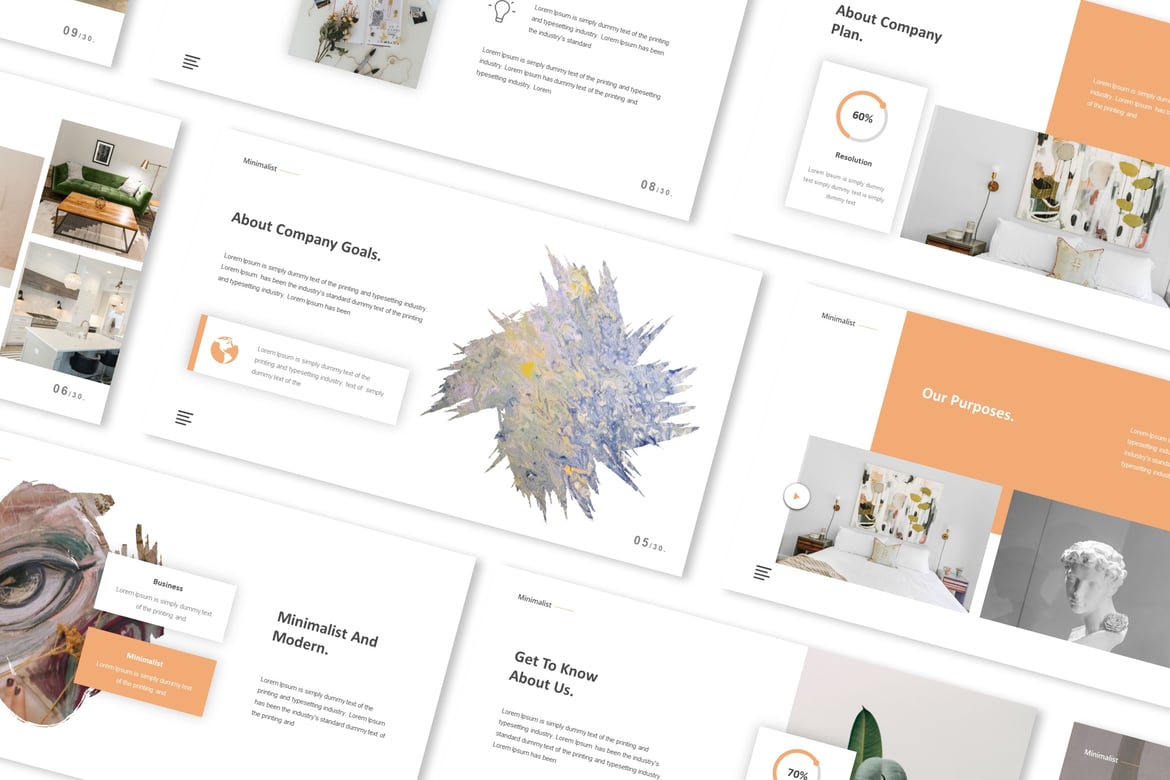 Template Presentasi PowerPoint Minimalis Modern untuk Bisnis Anda