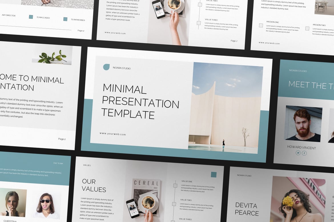 Template PowerPoint Minimalis yang Elegan dan Profesional