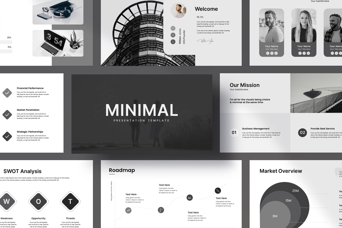 Template Presentasi PowerPoint Minimalis yang Elegan