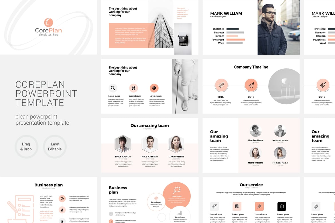 Template Presentasi PowerPoint Minimalis dan Modern