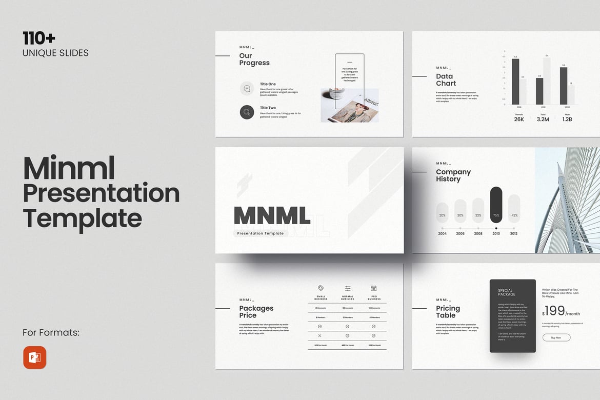 Template PowerPoint Minimalis untuk Presentasi Profesional