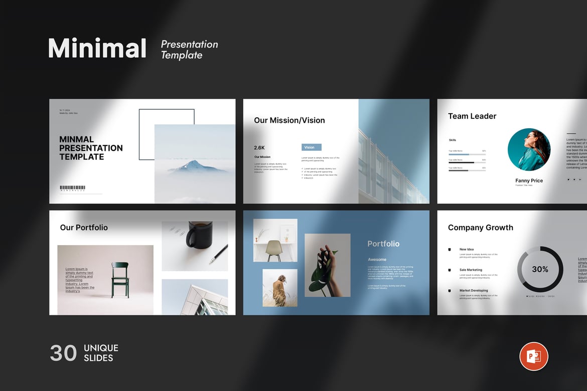 Template Presentasi PowerPoint Minimalis yang Elegan