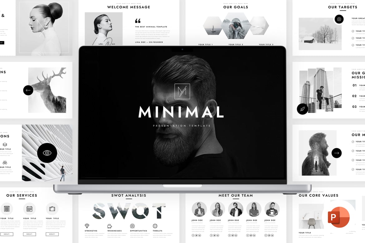 Template Presentasi PowerPoint Minimalis yang Elegan