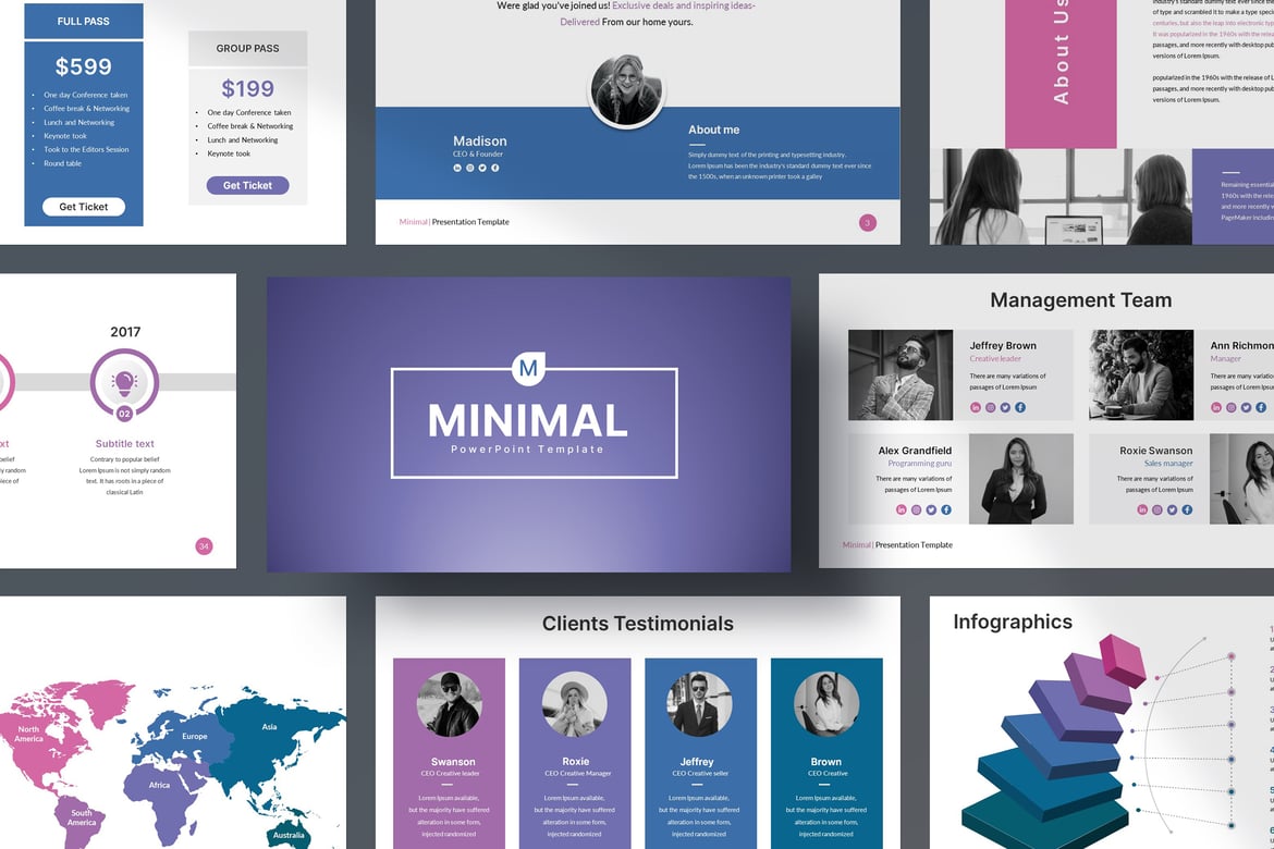 Template Presentasi PowerPoint Minimalis yang Profesional dan Kreatif