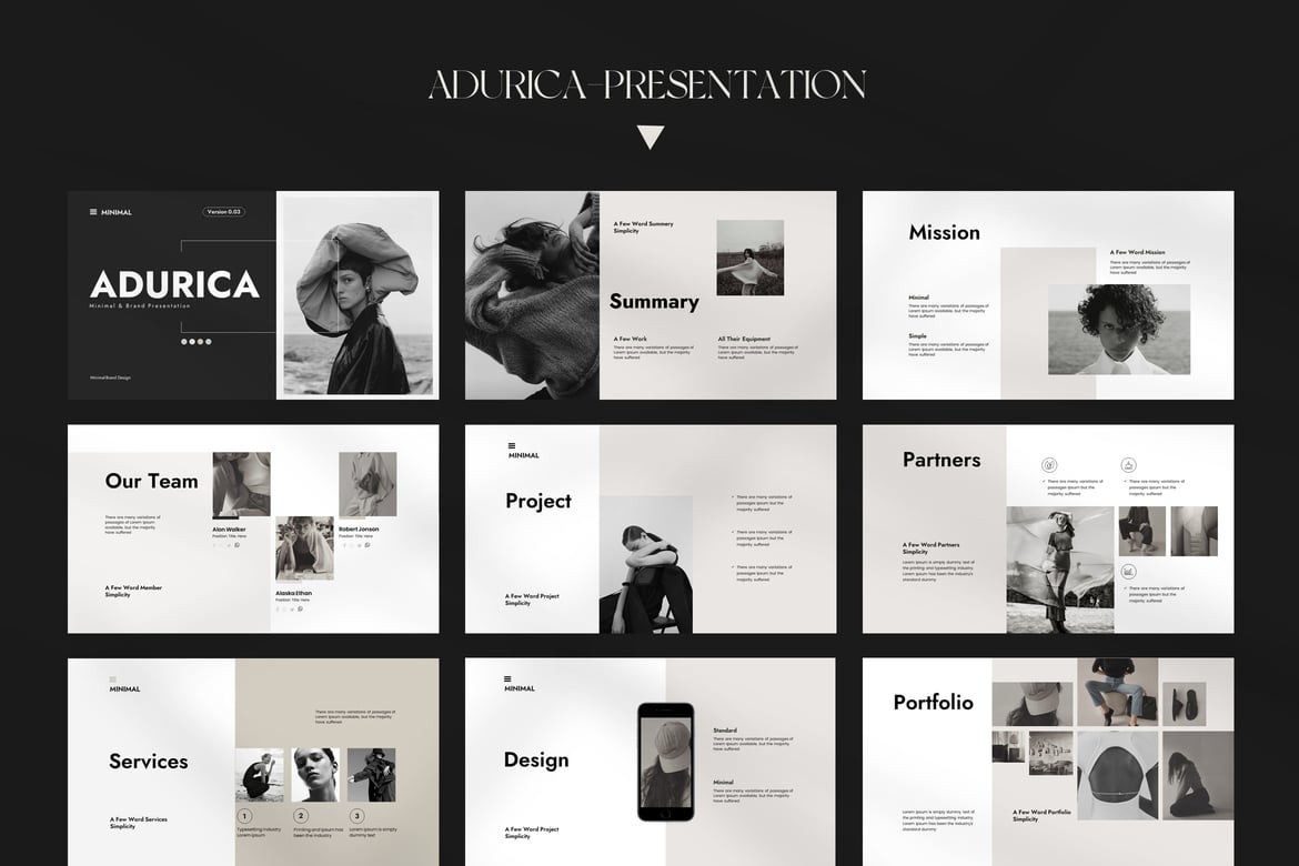 Template Presentasi PowerPoint Minimalis yang Elegan