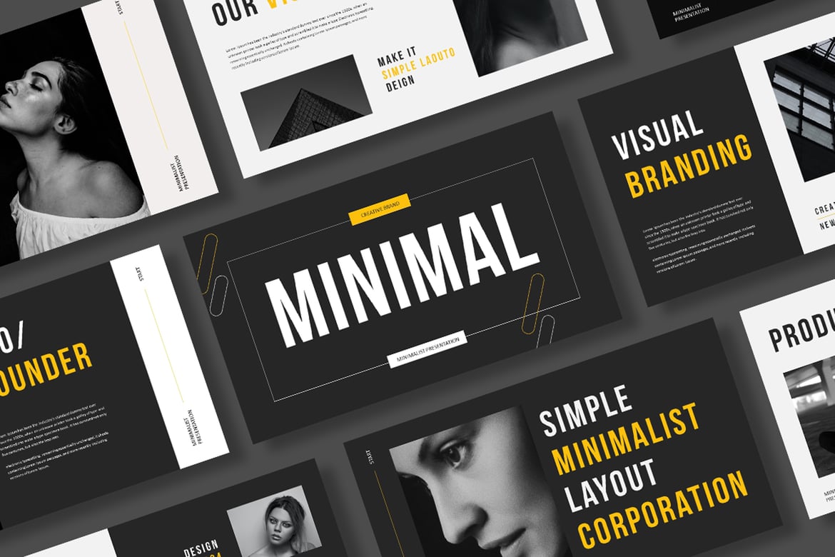 Template Presentasi PowerPoint Minimalis untuk Profesional