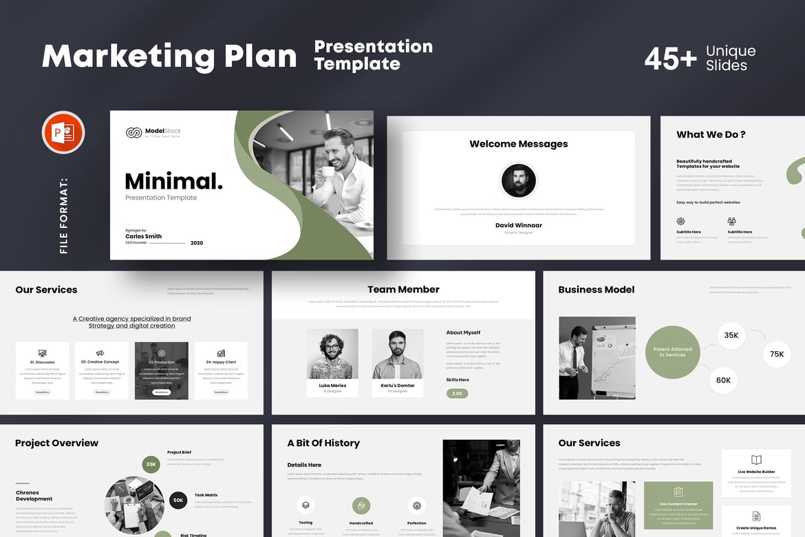 Template Presentasi PowerPoint Minimalis yang Elegan