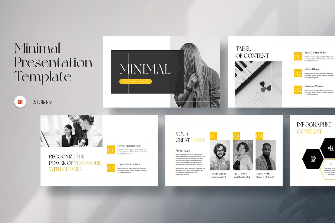 Template Presentasi PowerPoint Minimalis yang Profesional dan Kreatif