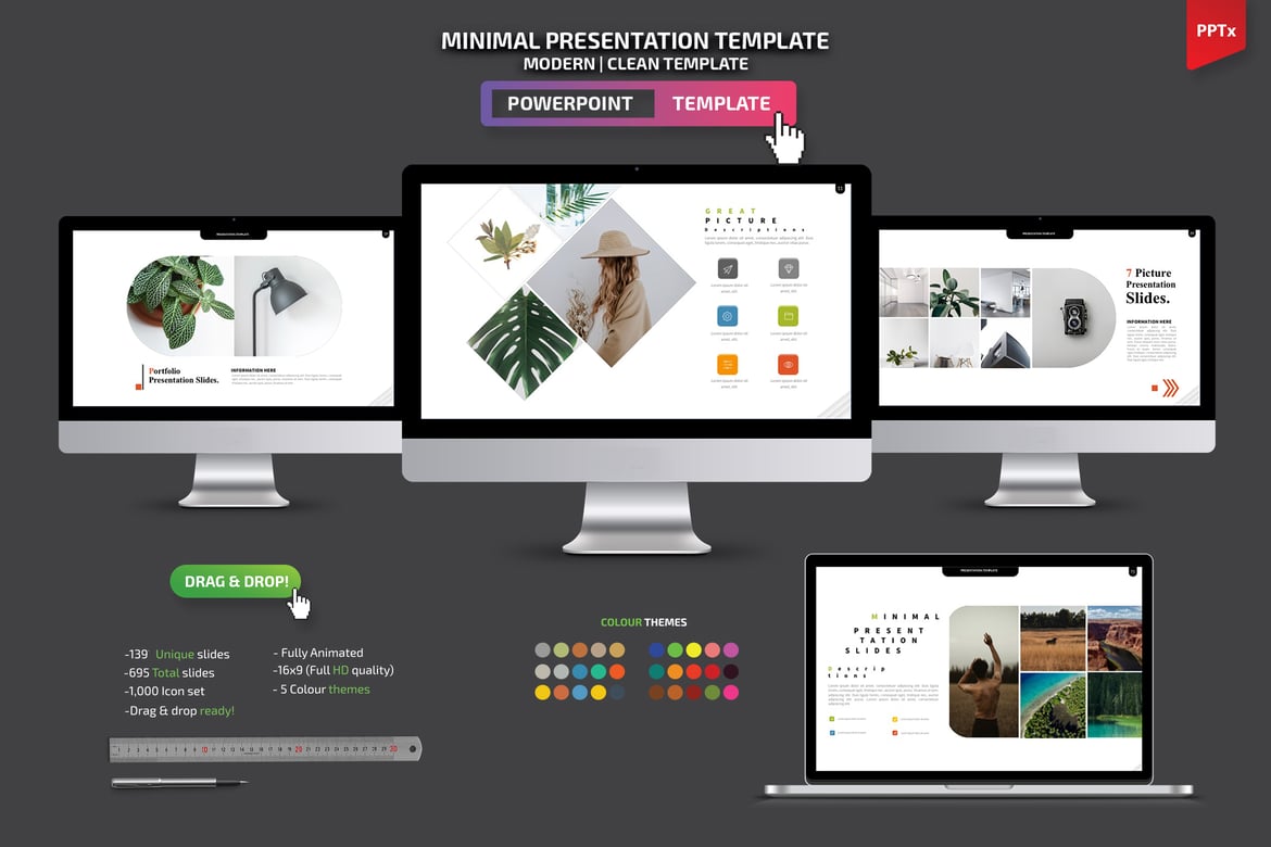 Template Presentasi Powerpoint Minimalis yang Elegan