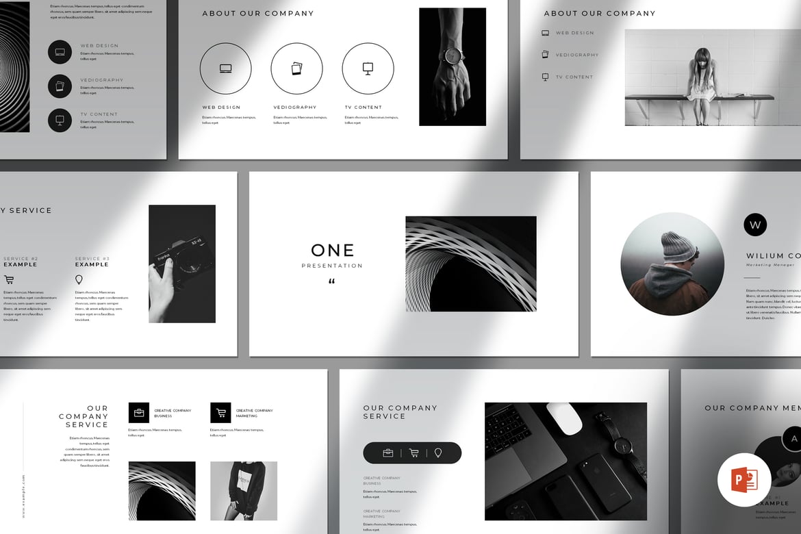 Template PowerPoint Minimalis yang Profesional dan Kreatif