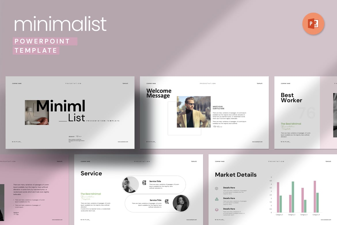 Template PowerPoint Minimalis yang Elegan dan Profesional