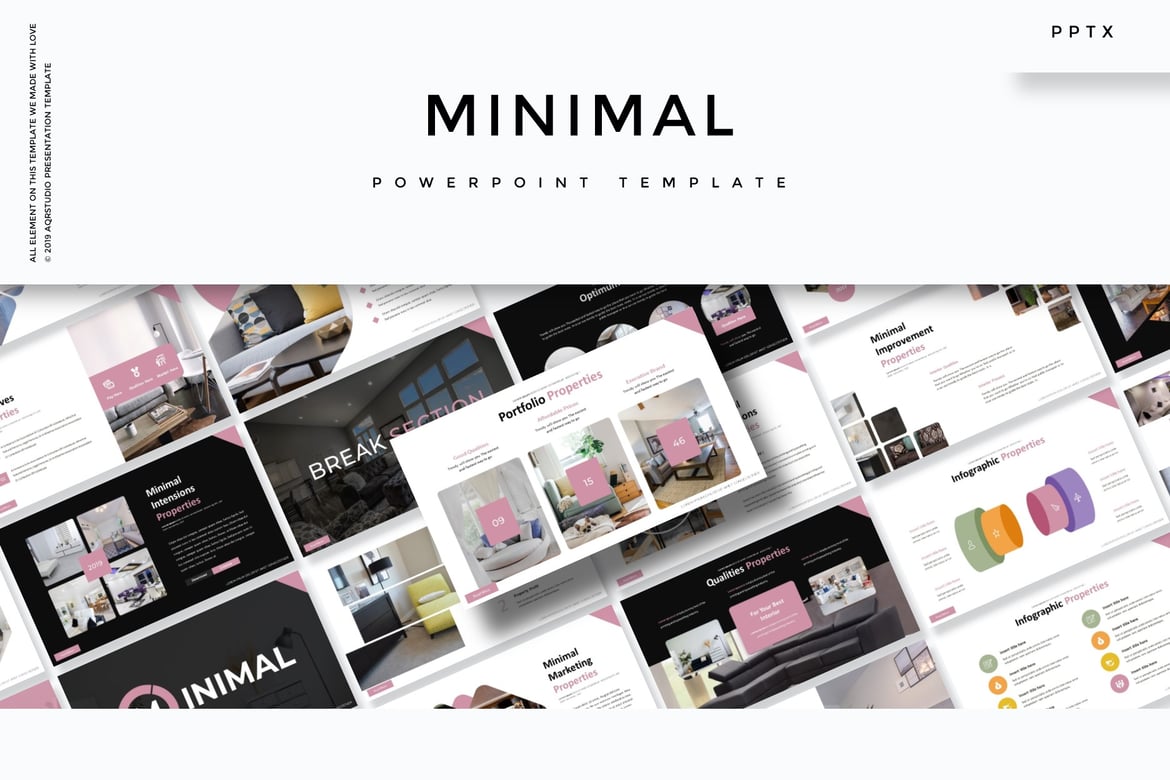 Template PowerPoint Minimalis untuk Presentasi Profesional