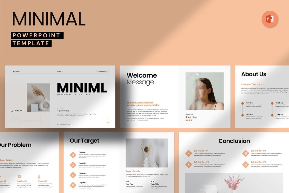 Template PowerPoint Minimalis yang Elegan dan Profesional