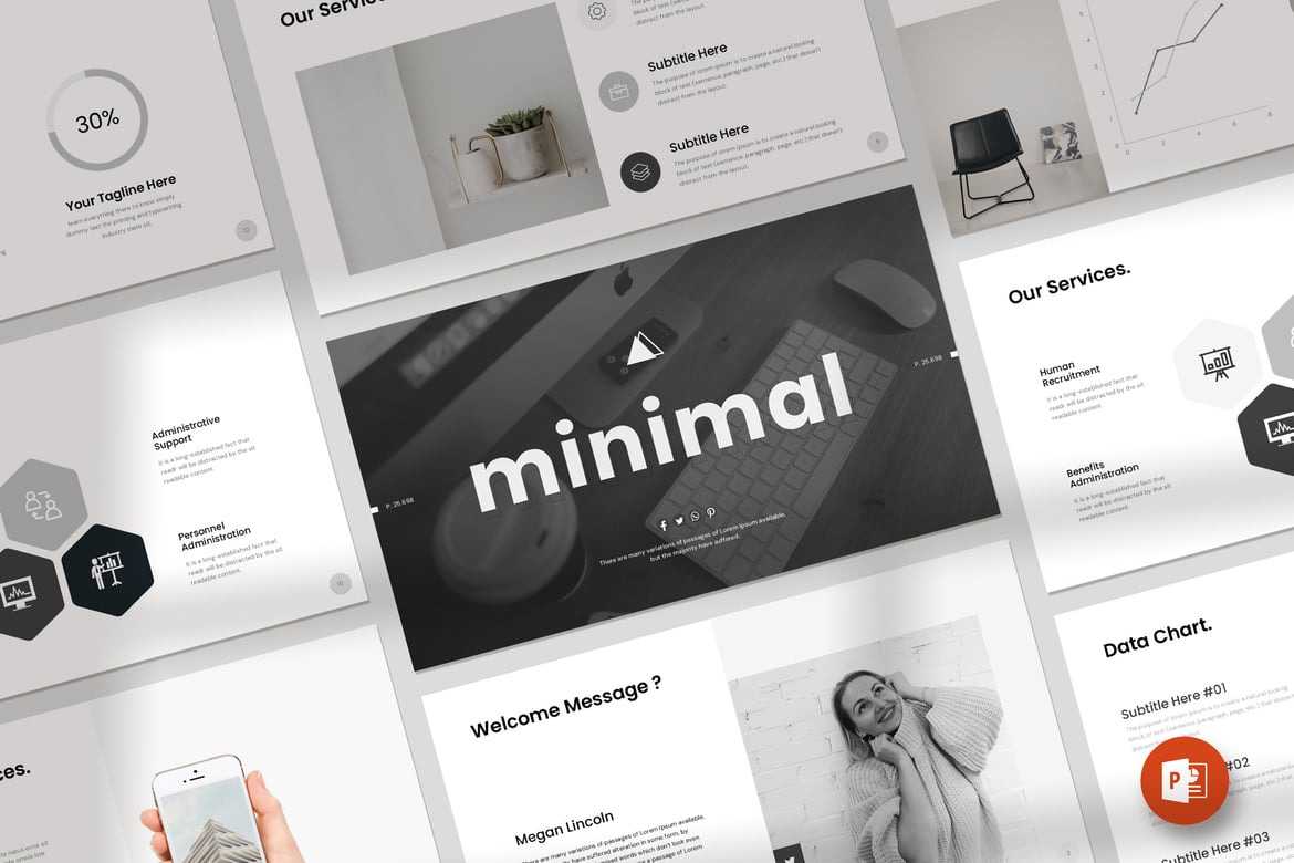 Template PowerPoint Minimalis yang Elegan dan Profesional